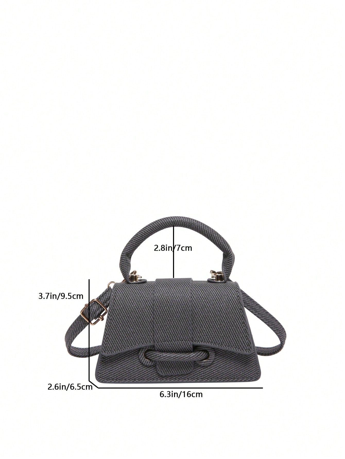 Pochette carrée mini femme couleur unie