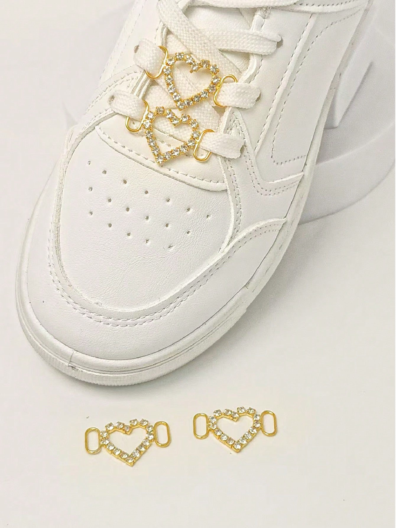 Charms à chaussures 2 pièces avec strass et perles