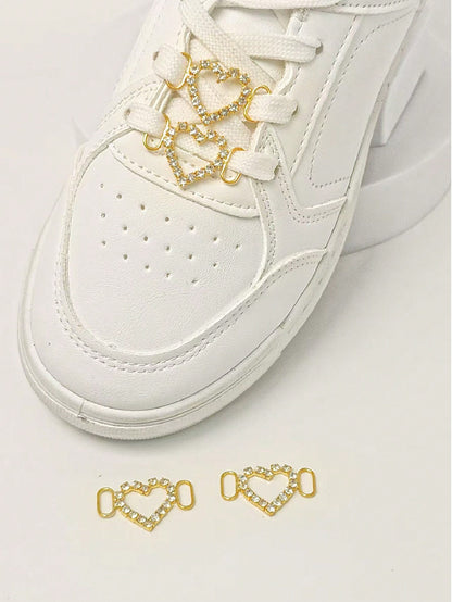 Charms à chaussures 2 pièces avec strass et perles