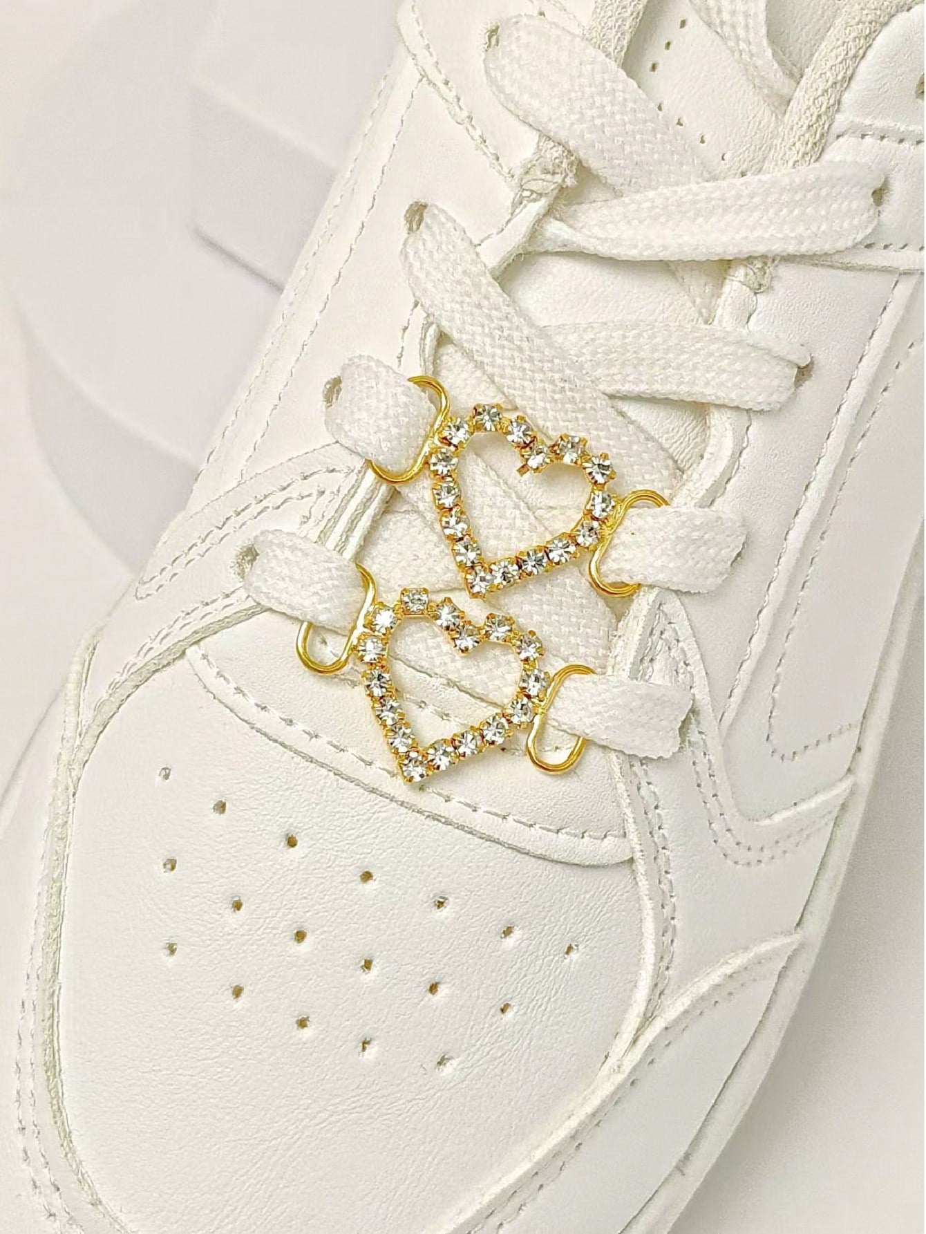 Charms à chaussures 2 pièces avec strass et perles