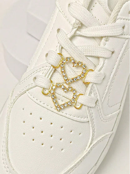 Charms à chaussures 2 pièces avec strass et perles