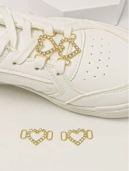 Charms à chaussures 2 pièces avec strass et perles