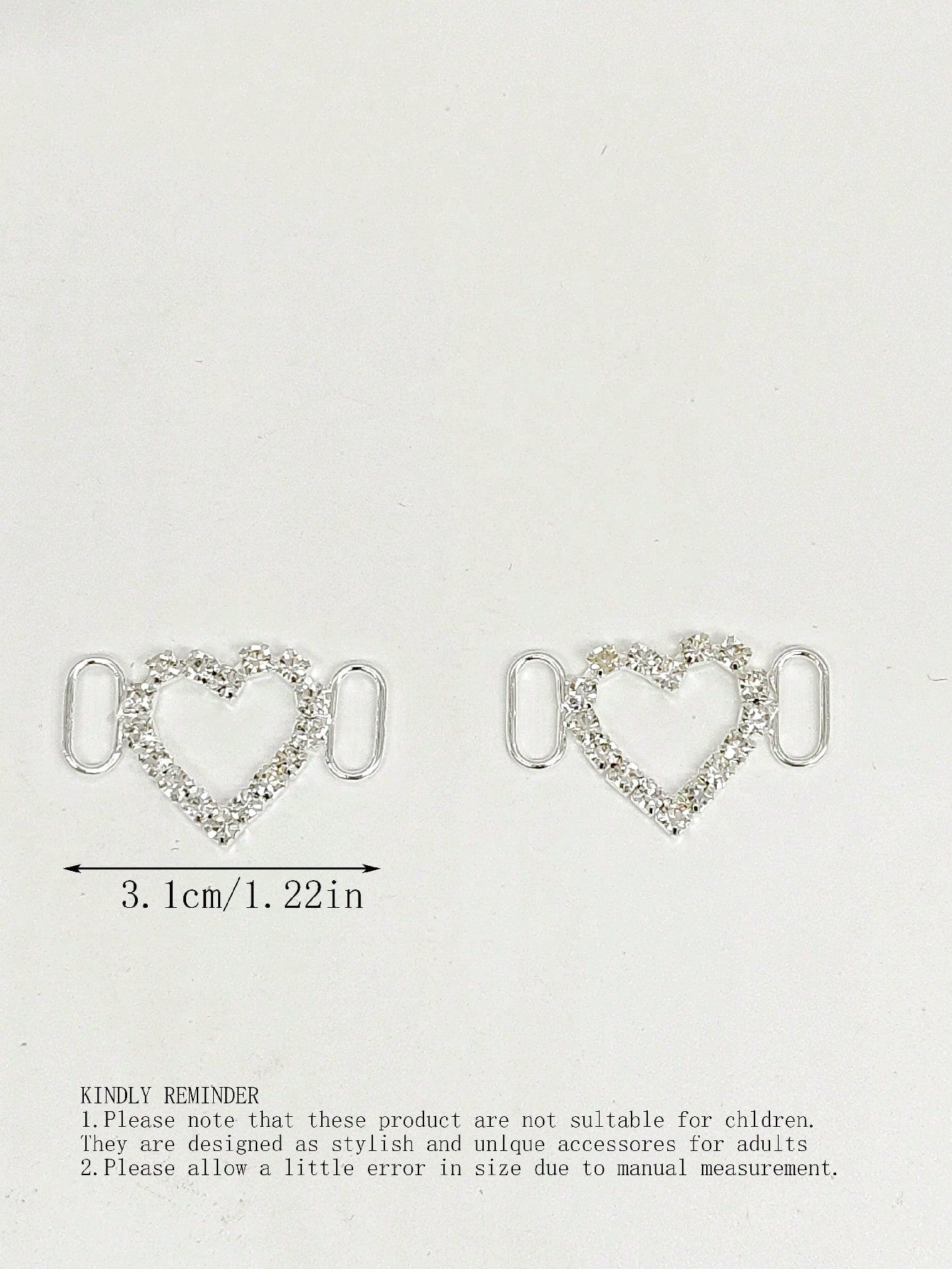 2 décorations de chaussures élégantes avec strass et perles