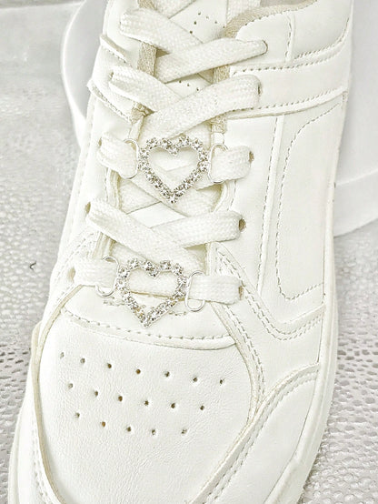 2 décorations de chaussures élégantes avec strass et perles