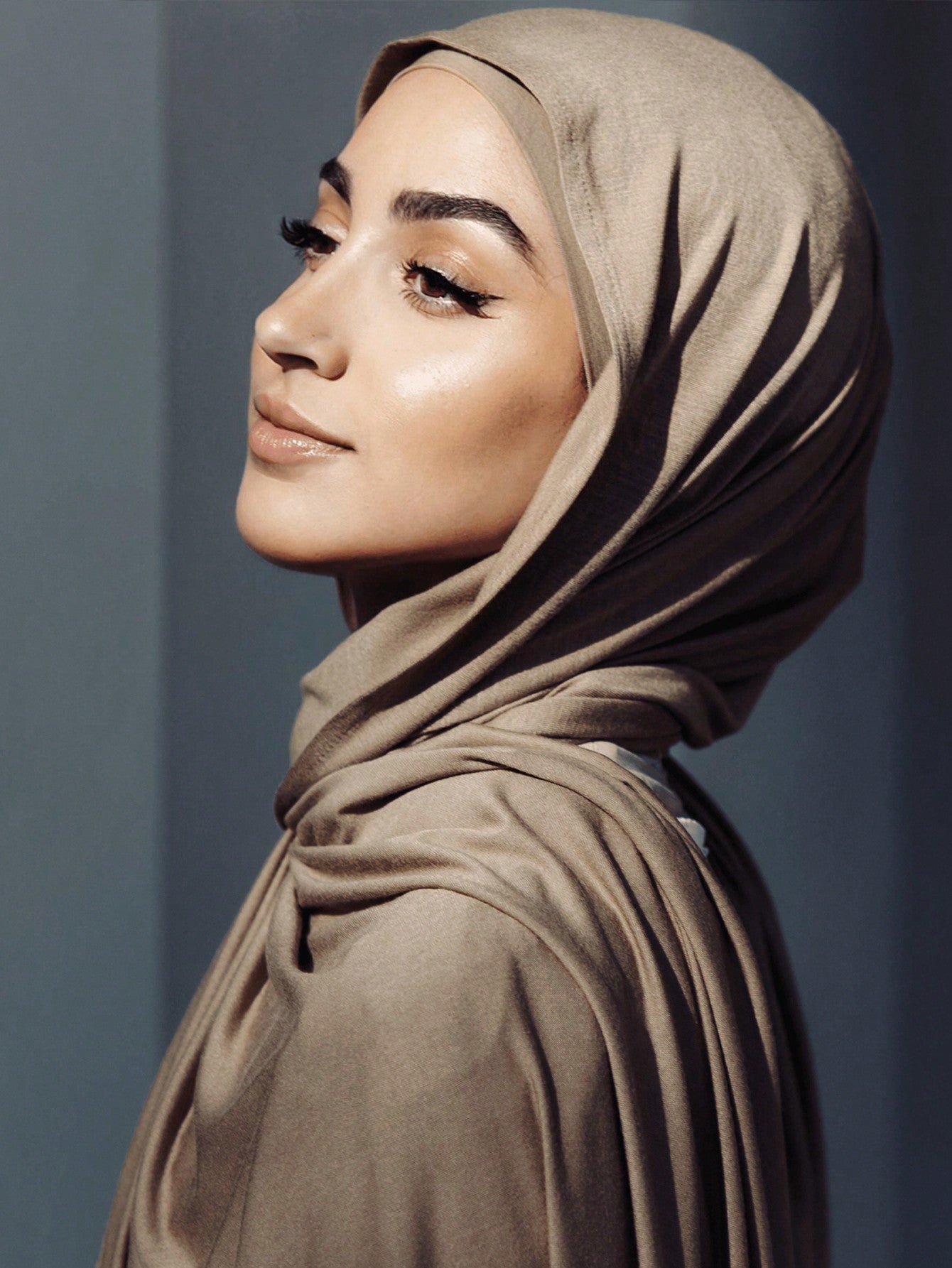 Set 2 pièces Hijab et Sous-Coiffe Modal - Couleur Unie