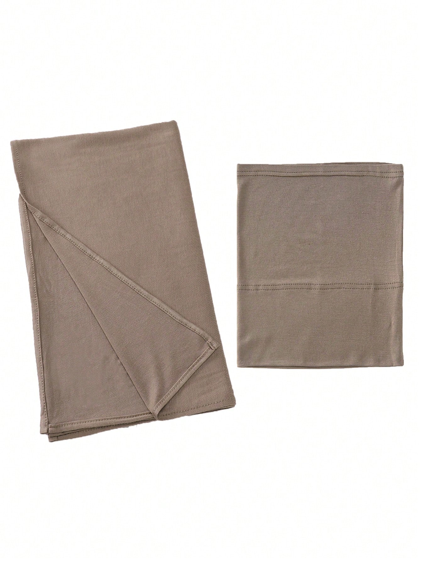 Set 2 pièces Hijab et Sous-Coiffe Modal - Couleur Unie