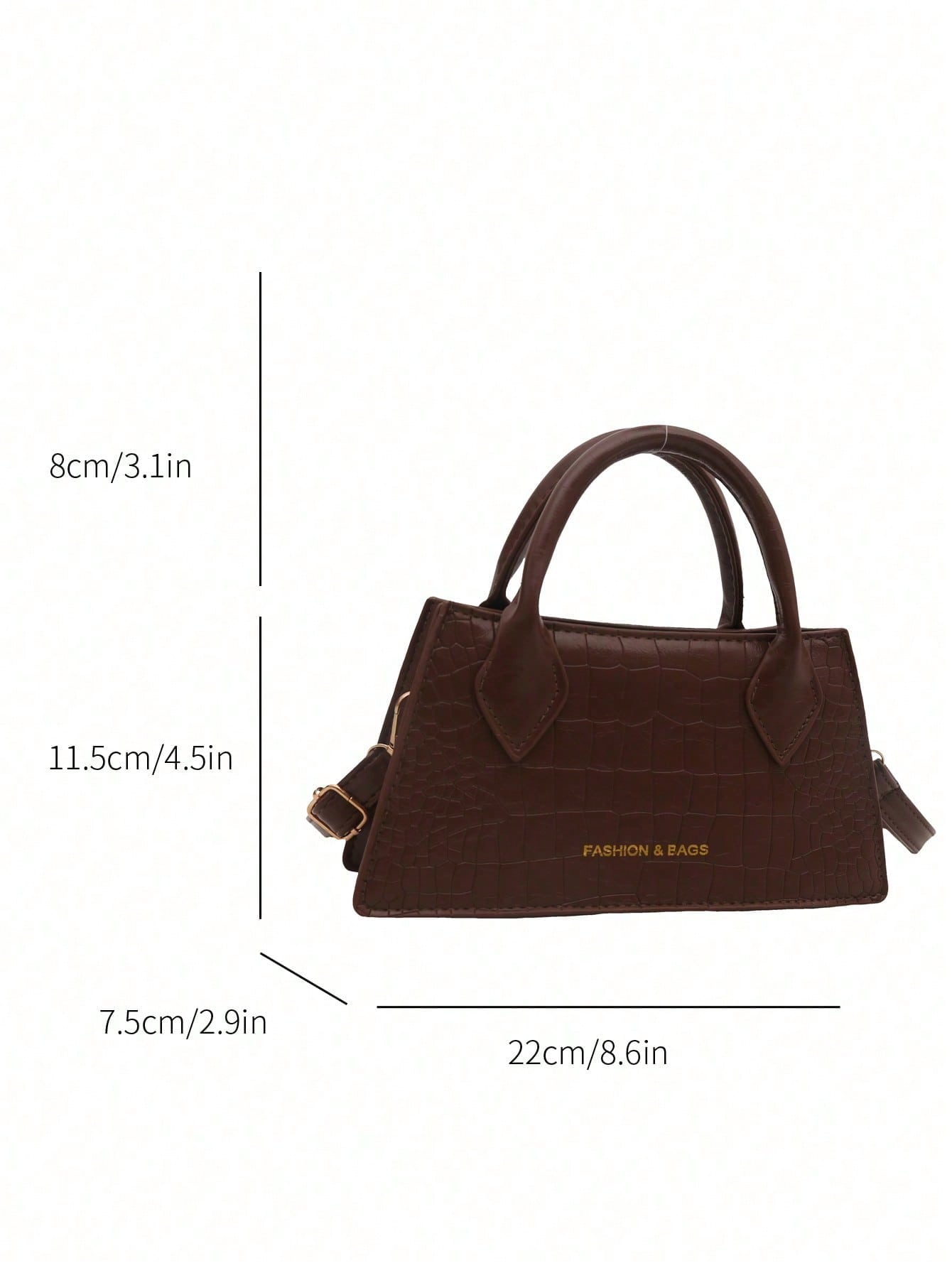 Sac bandoulière carré minimaliste pour femme