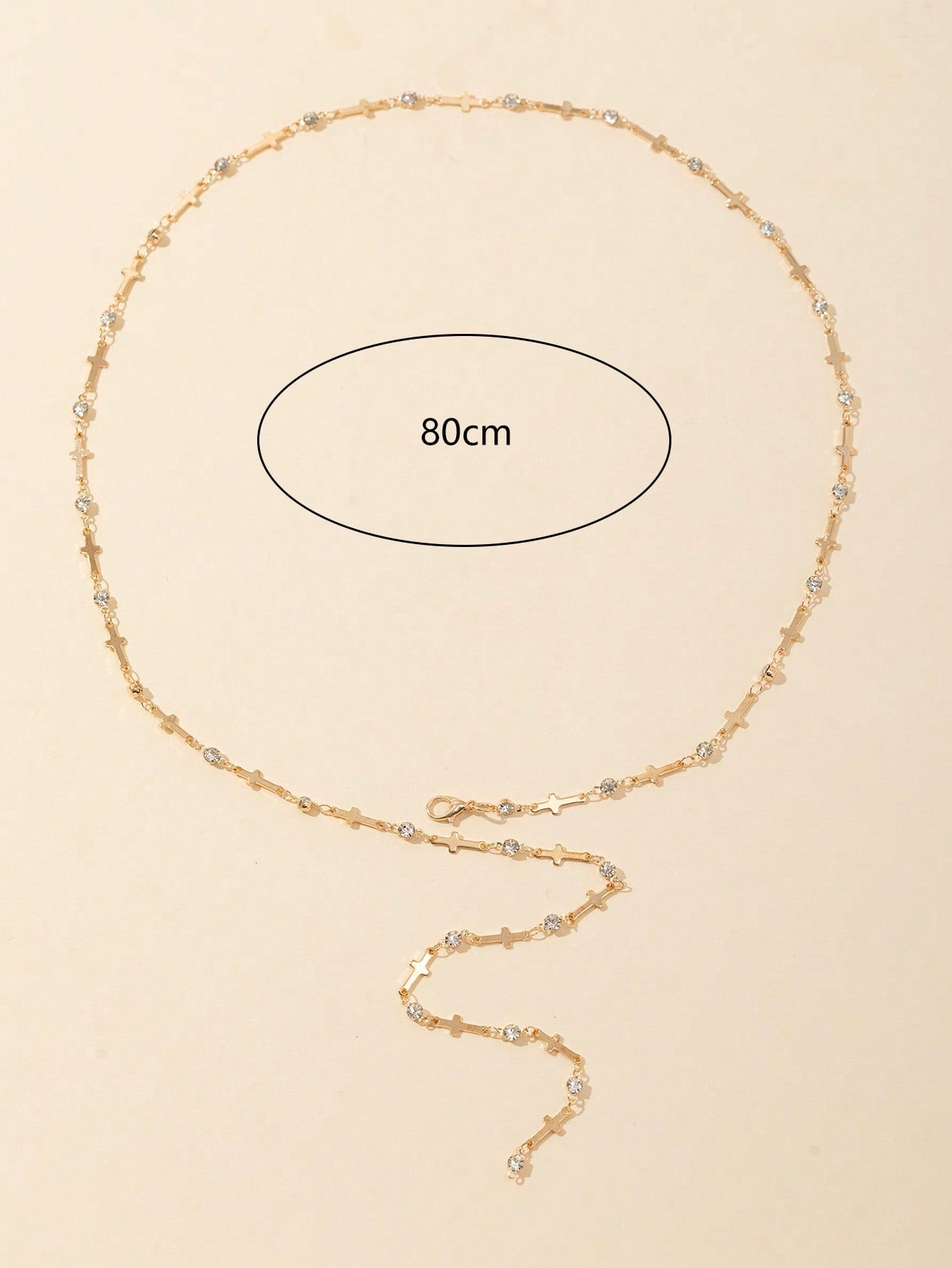 Collier chaîne Y doré/argenté brillant