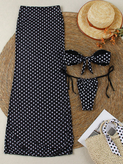 Bikini 3 pièces à pois Polovedo pour femmes