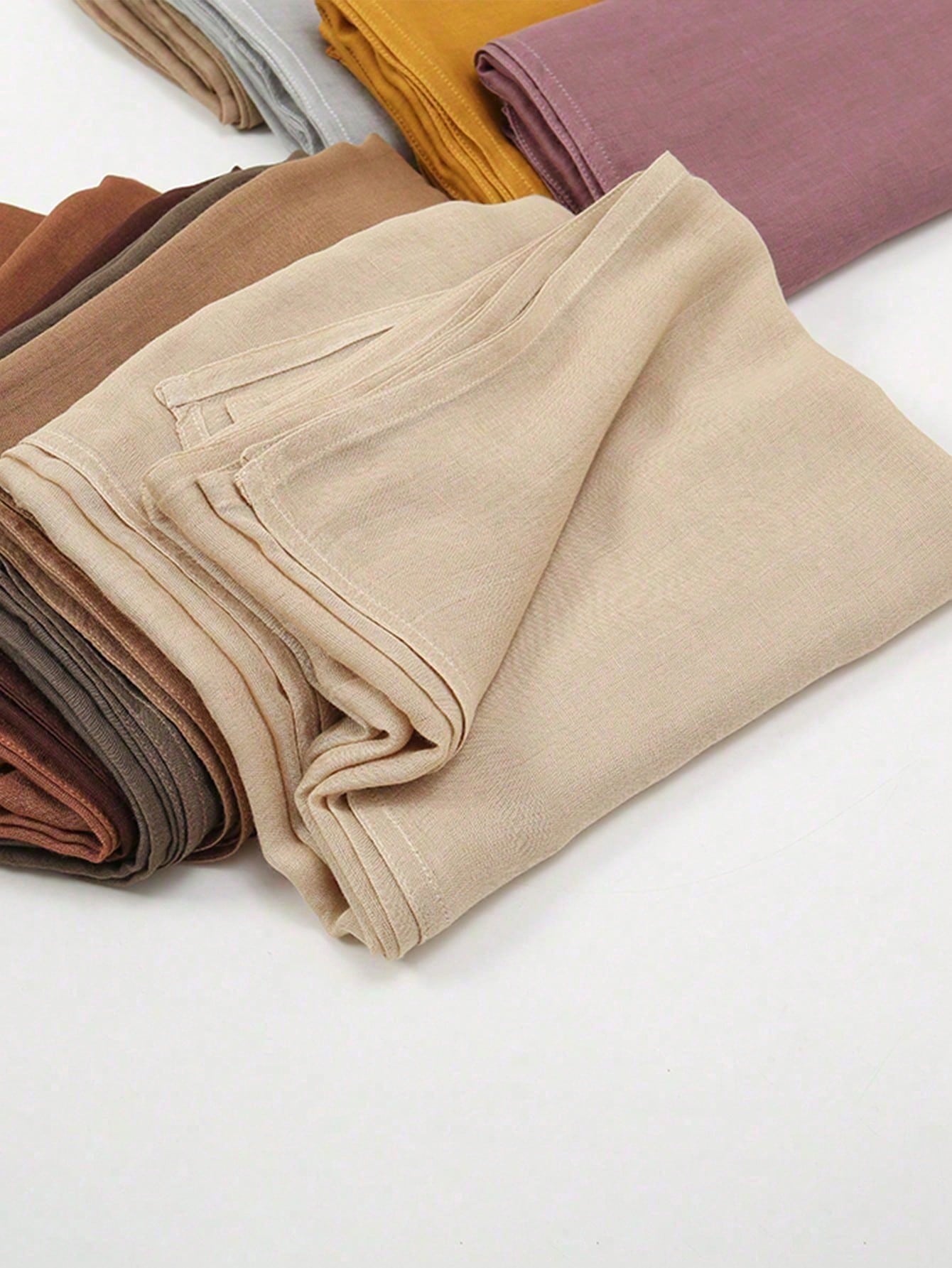Foulard viscose femme unie, bandeau large et doux