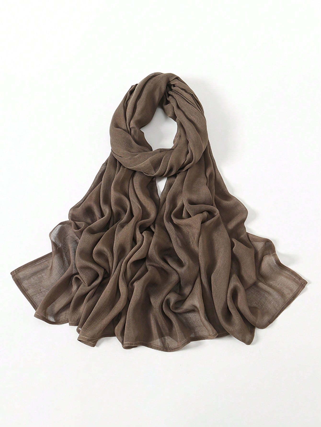 Foulard viscose femme unie, bandeau large et doux
