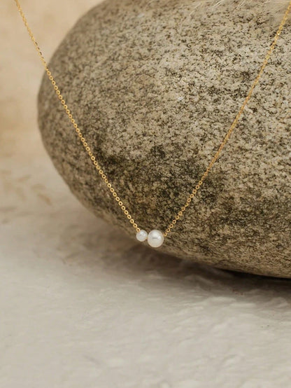 Collier perles imitation pour femme - Élégant et quotidien
