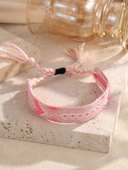 Bracelet tressé en acier inoxydable pour femme