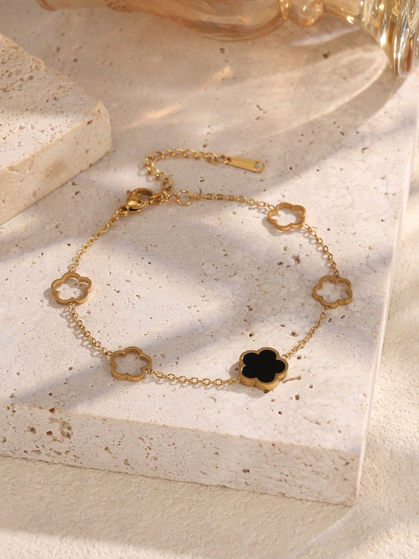 Ensemble bracelet et jonc acier inoxydable pour femme