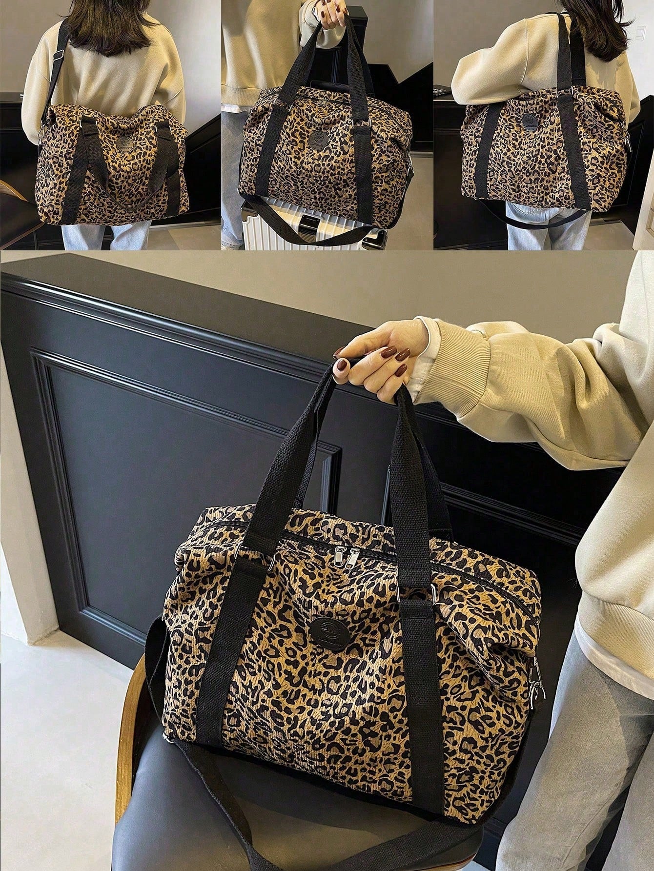 Sac de voyage pliable grande capacité en polyester léger