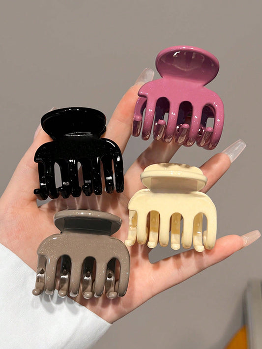 Pinces à cheveux 4 pièces - 4,5 cm - Couleurs assorties