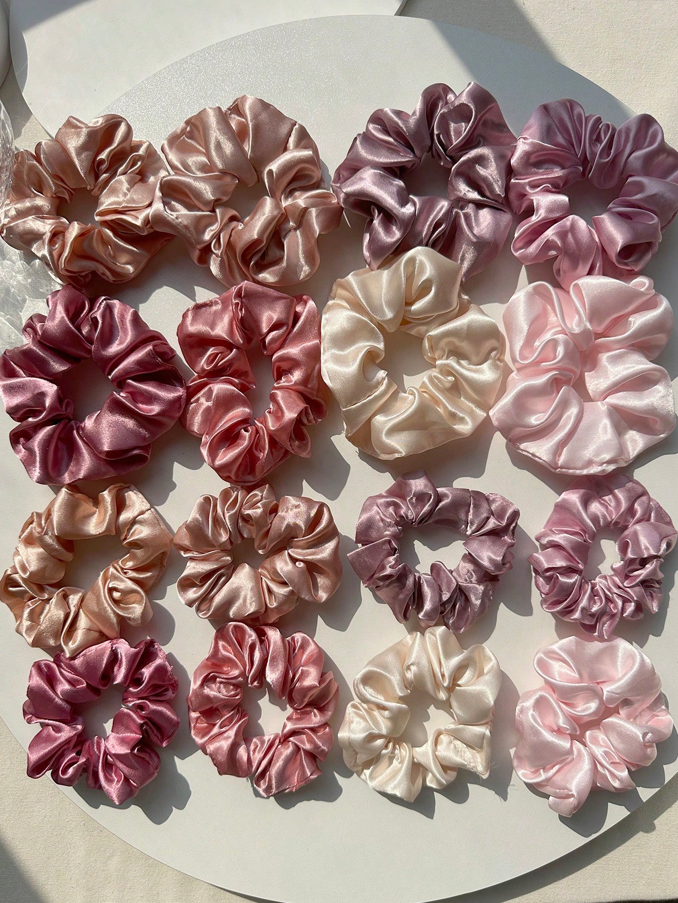 16 Chouchous Élastiques Satin Femmes