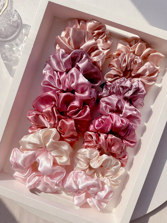 16 Chouchous Élastiques Satin Femmes