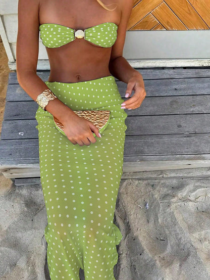 Bikini 3 pièces femme imprimé floral Polovedo
