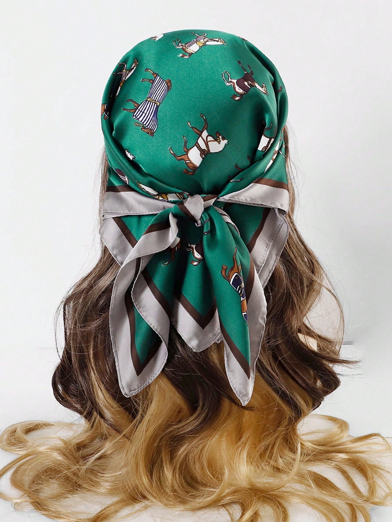 Bandana femme 70 cm satin soyeux