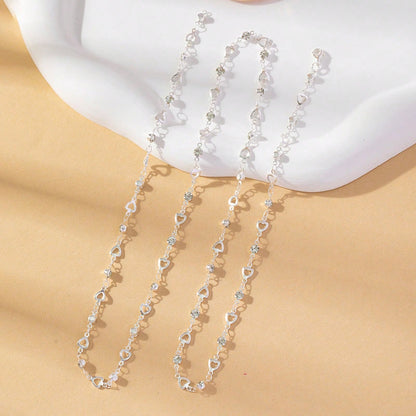 Collier long en Y doré/argenté pour femmes