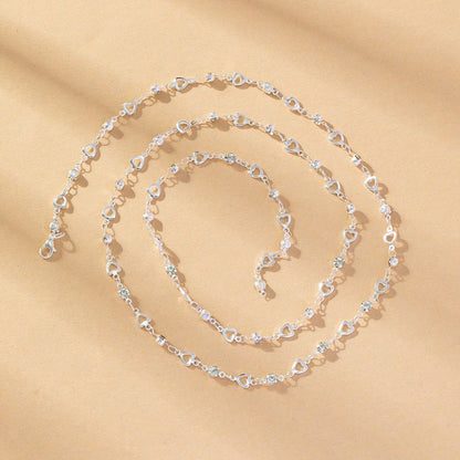 Collier long en Y doré/argenté pour femmes