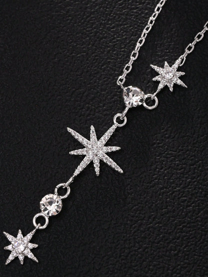 Collier ras-de-cou étoile zirconia pour femme