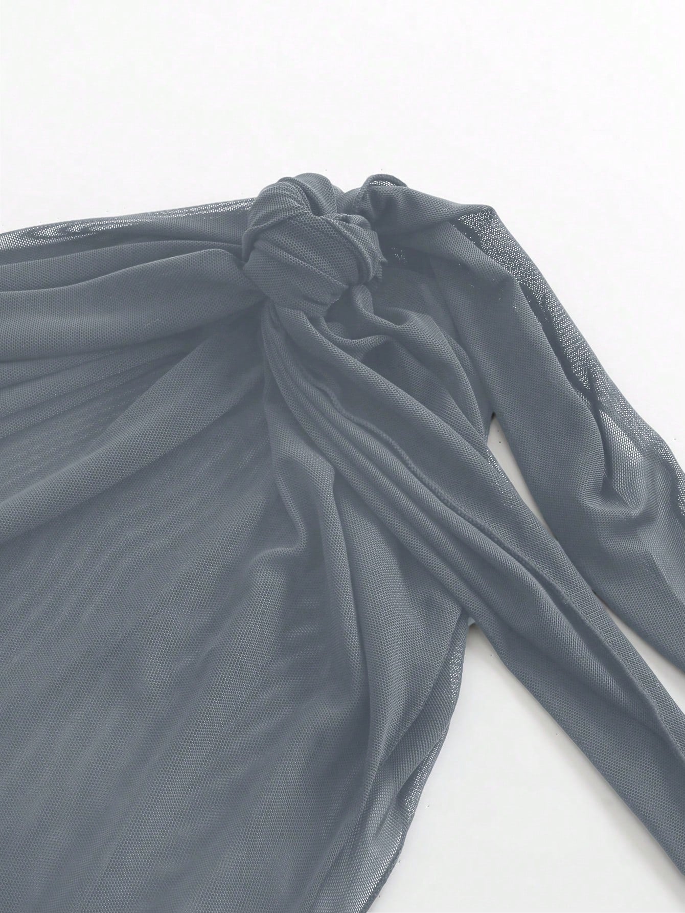 Jupe cache-maillot asymétrique à nœud avant