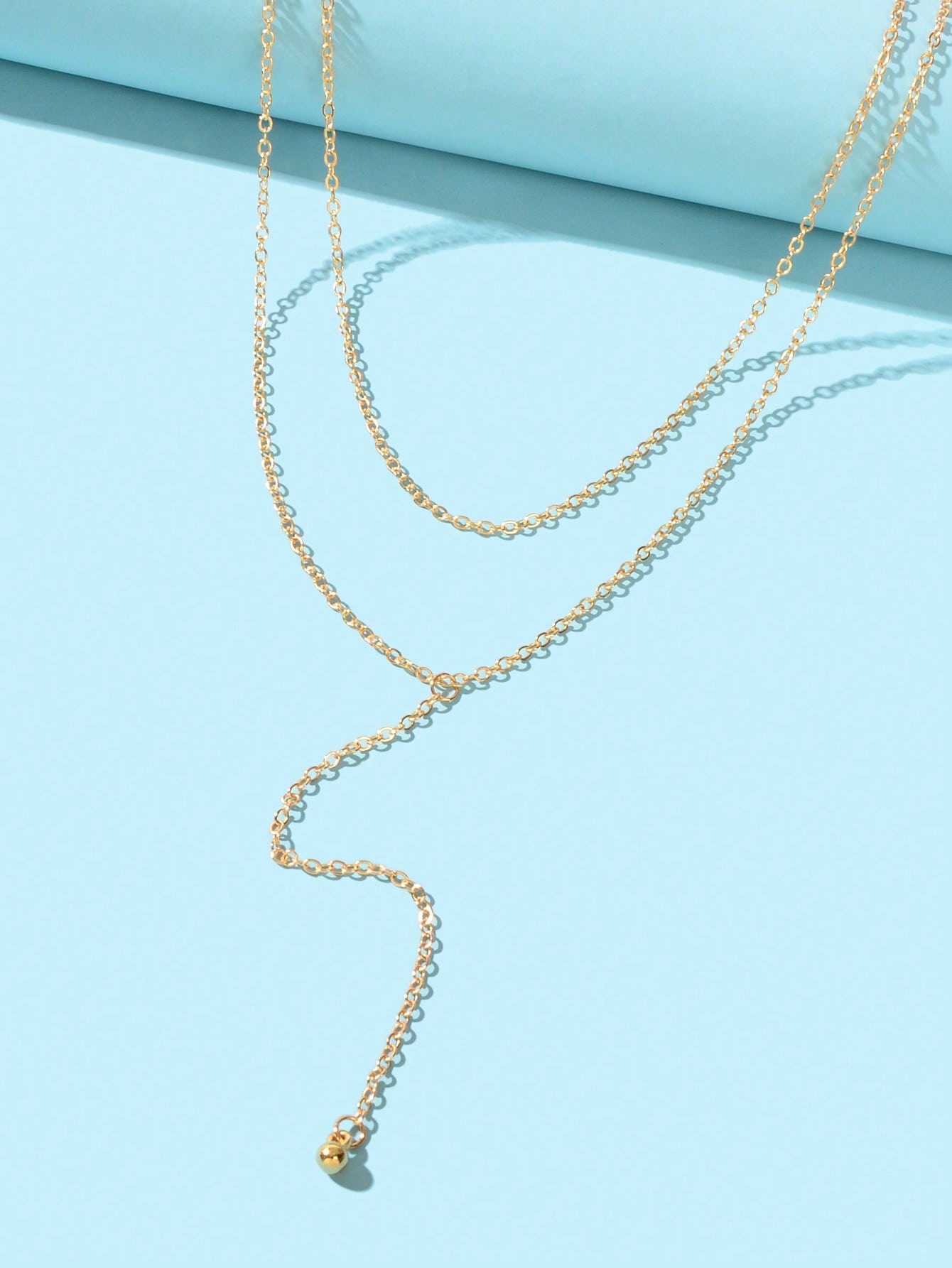 Collier multicouche perles plaqué or - Cadeau féminin