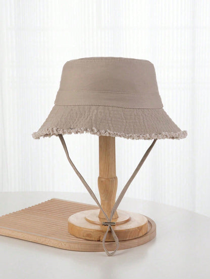 Chapeau seau unisexe à franges - Protection solaire