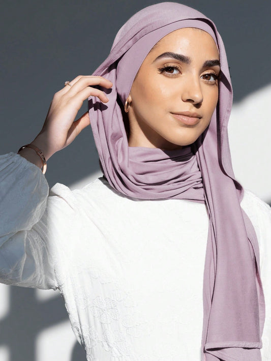 Ensemble 2 pièces hijab et sous-cap microfibre - Jersey doux et respirant