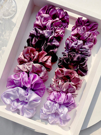 16 Chouchous Élastiques Satin Femmes