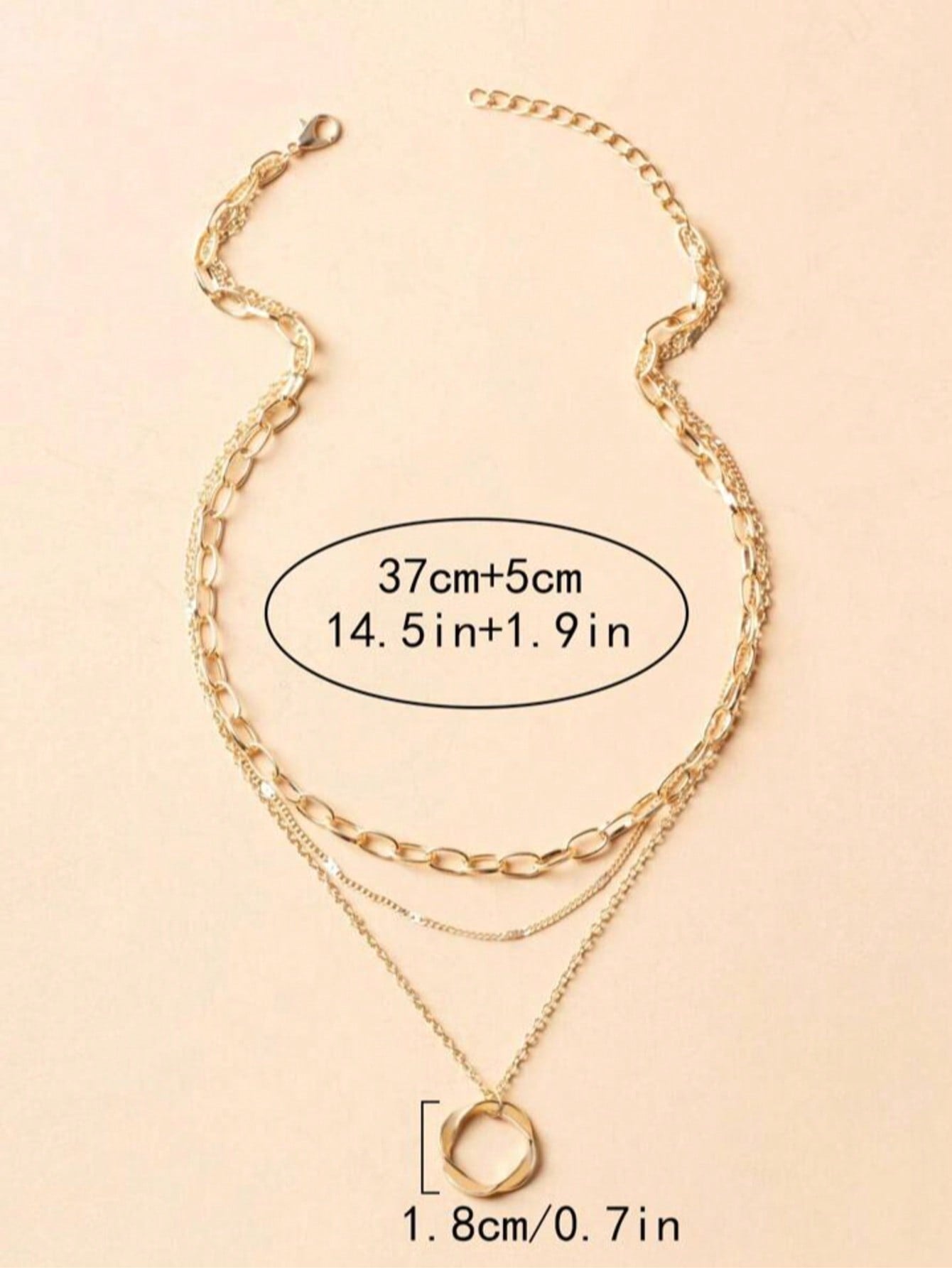 Collier pendentif circulaire pour femmes