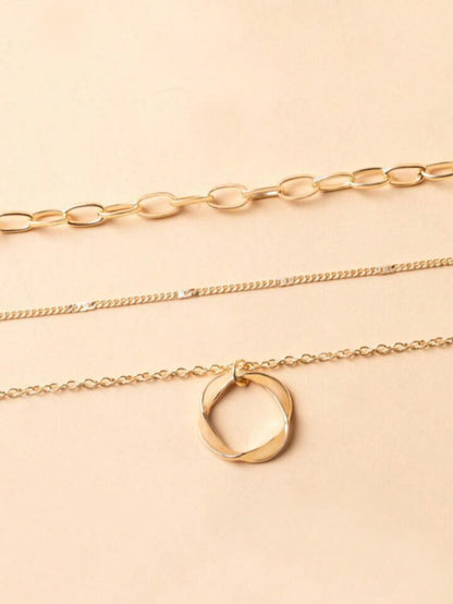 Collier pendentif circulaire pour femmes