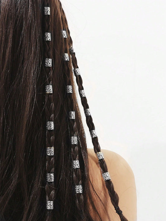 60 perles dorées pour dreadlocks et tresses