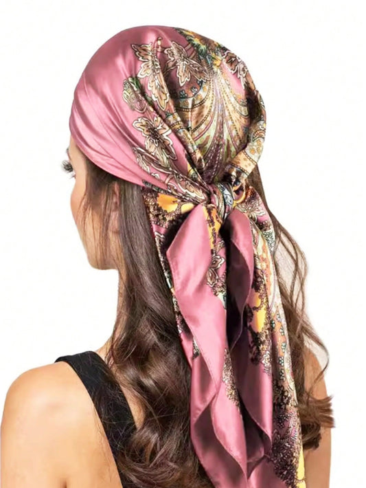 Foulard carré imprimé 90 cm - Polyvalent et tendance