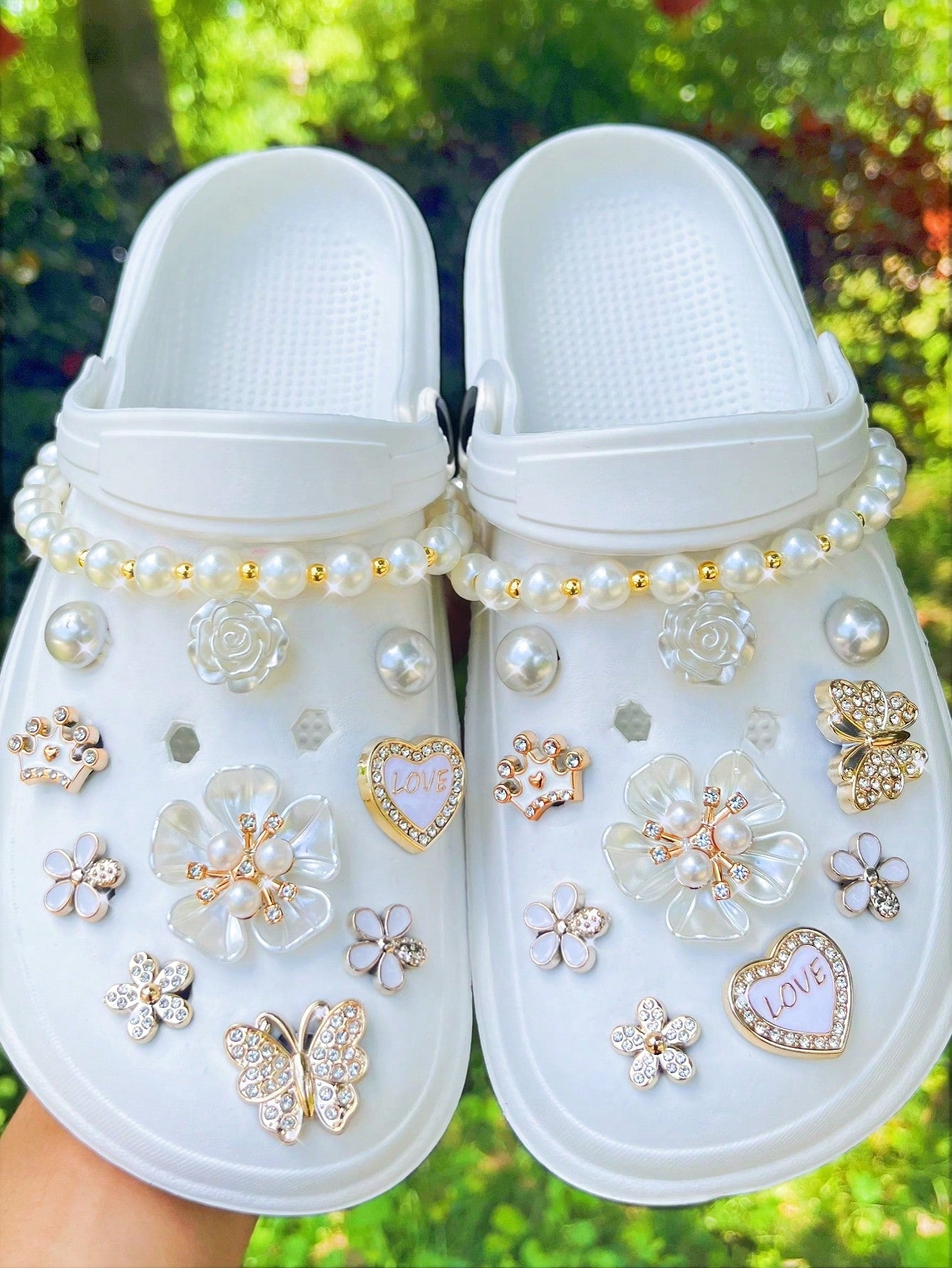 22 pièces boutons décoratifs détachables pour chaussures et sacs