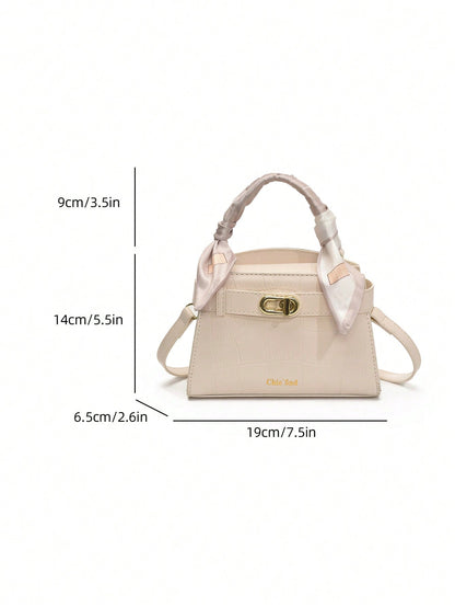 Sac à main femme crocodile PU sangle réglable multifonction