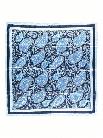 Foulard carré imprimé noix de cajou pour femmes