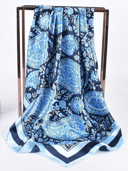 Foulard carré imprimé noix de cajou pour femmes