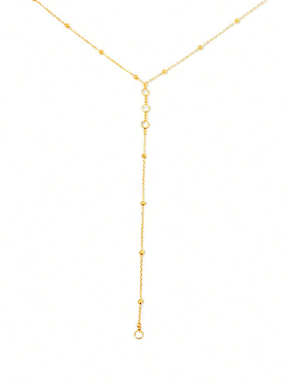 Collier en or avec diamants, modèle Y, pour femmes
