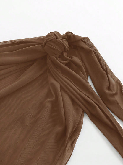 Jupe de recouvrement maille pour plage