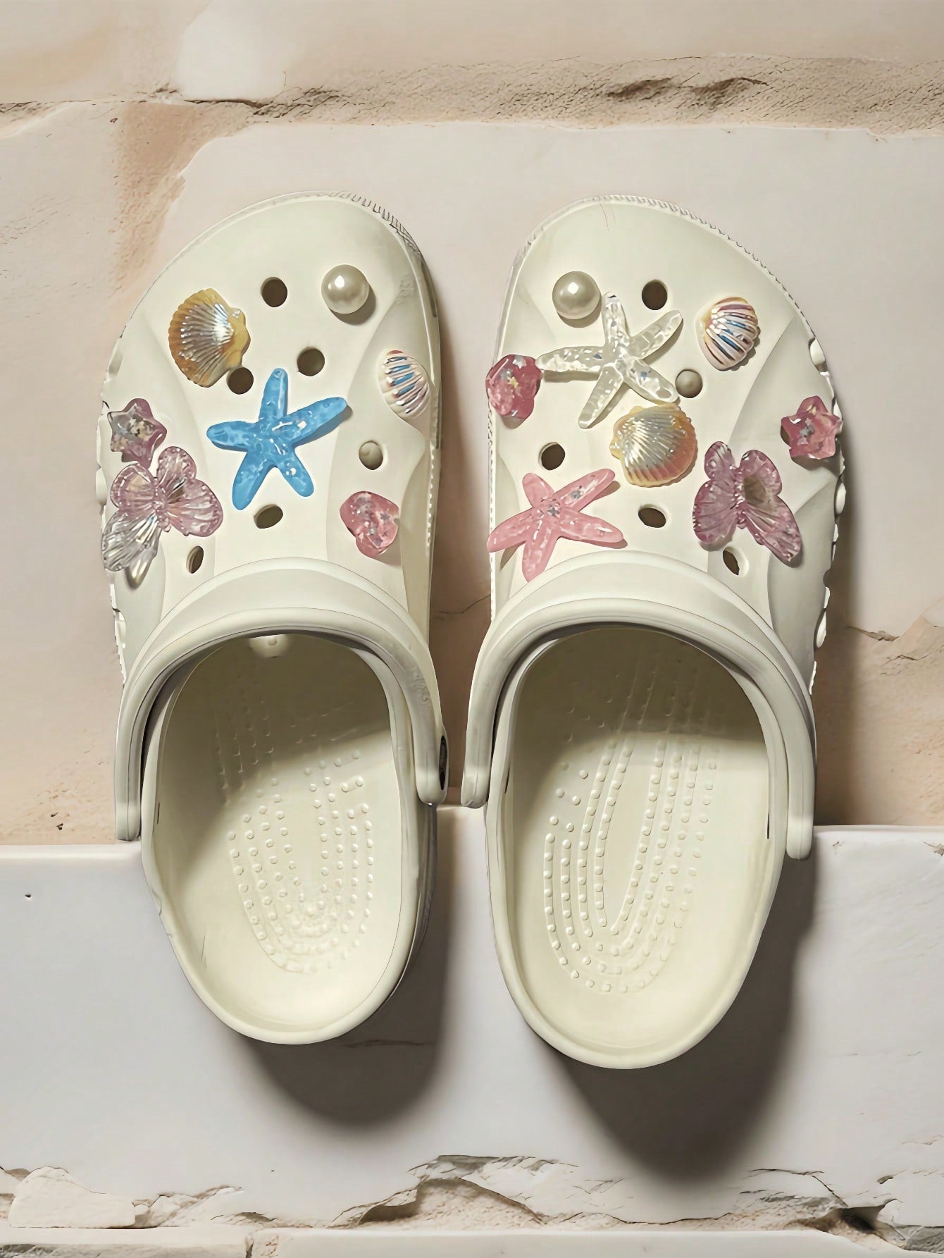 15 pièces Résine Étoile de Mer Charm DIY Accessoires Chaussures