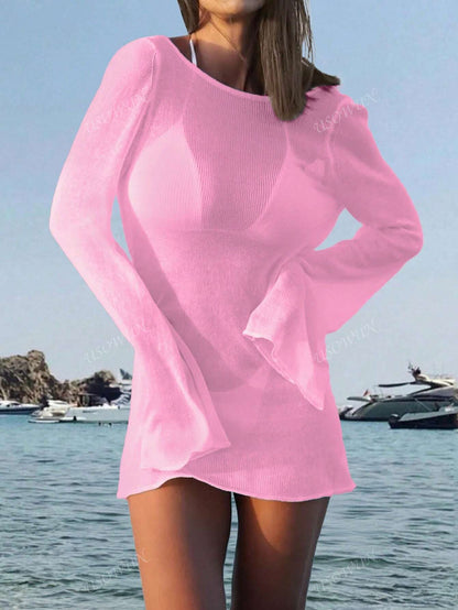 Robe d'été femme enveloppante dos nu