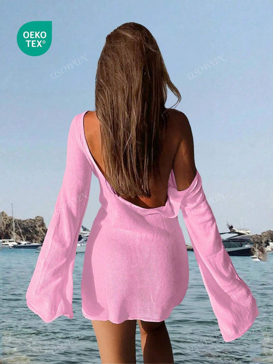 Robe d'été femme enveloppante dos nu