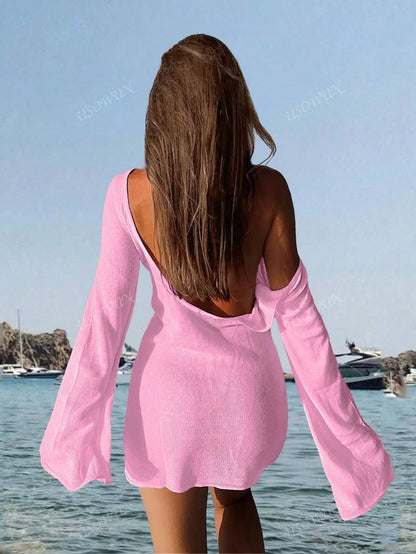 Robe d'été femme enveloppante dos nu