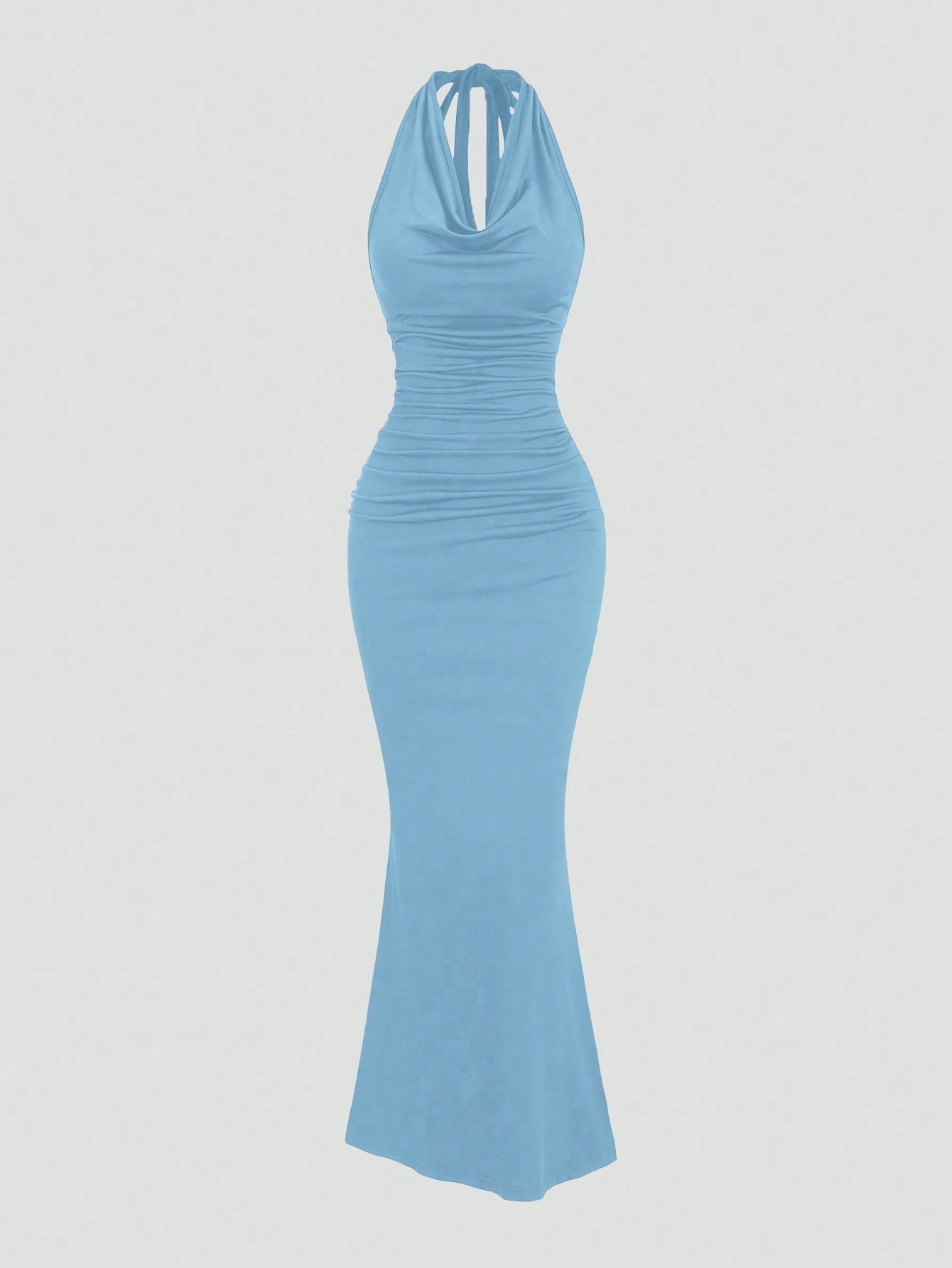 Robe fourreau noire soirée décolleté plongeant