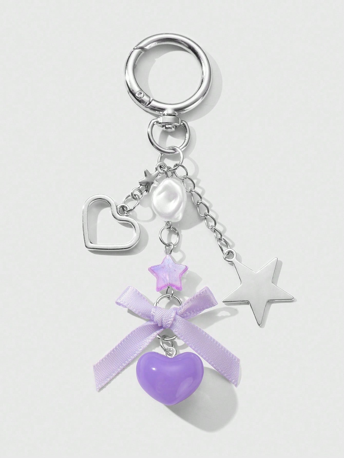 Clips à chaussures nœud ruban violet - 2 pièces