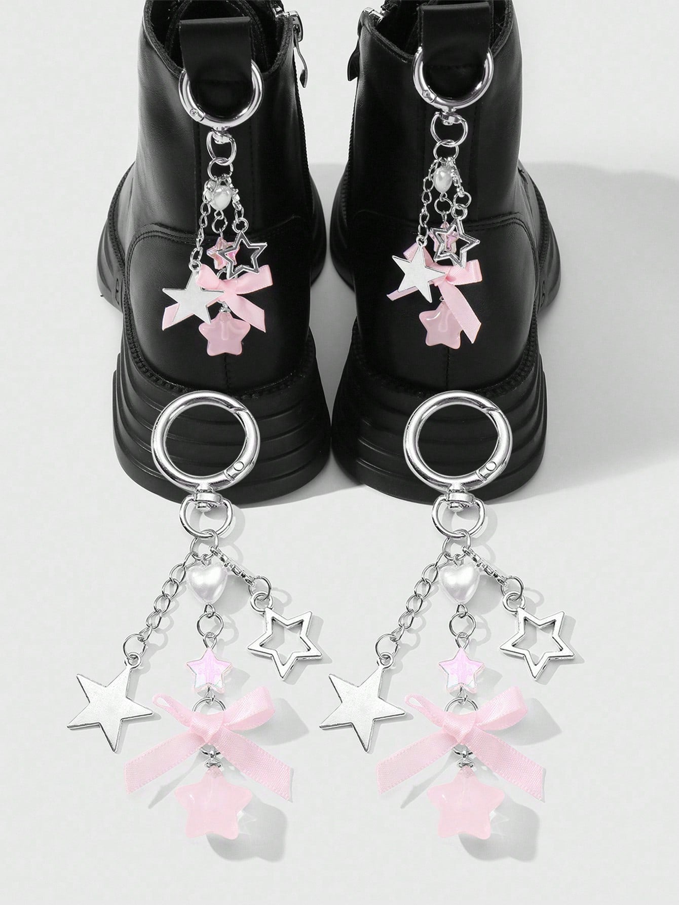 Ensemble 2 pièces accessoires cheveux DIY perles et rubans