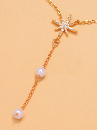 Collier ras-du-cou octogonal micro-diamants pour femmes